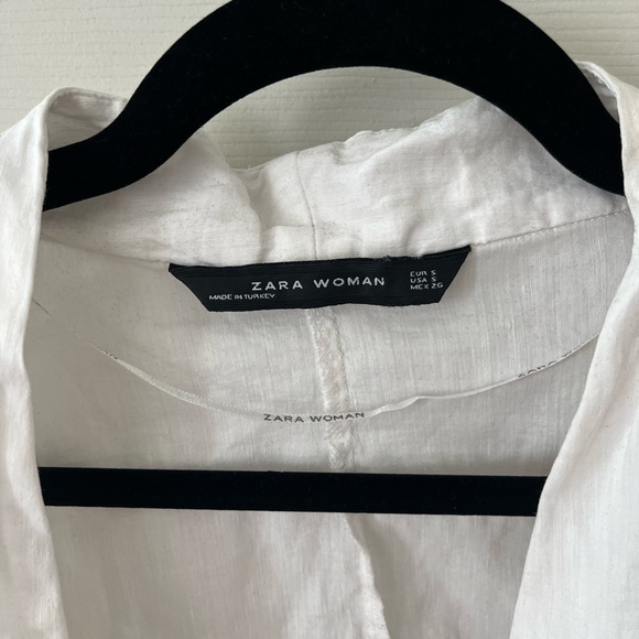 White Zara wrap blouse - Picture 3 of 3